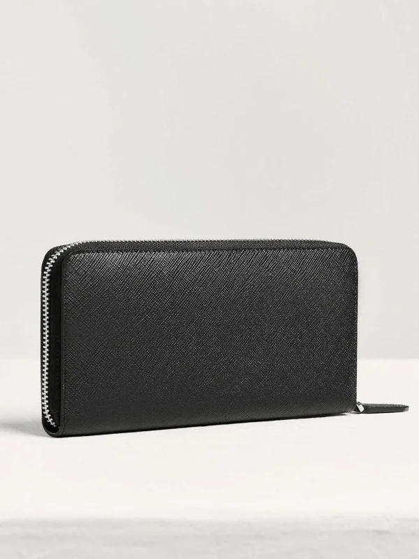 Oliver Embossed Leather Zip-Around Wallet<PEDRO Sale
