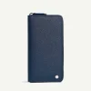 Oliver Embossed Leather Zip-Around Wallet<PEDRO New