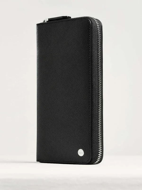 Oliver Embossed Leather Zip-Around Wallet<PEDRO Sale