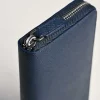 Oliver Embossed Leather Zip-Around Wallet<PEDRO New