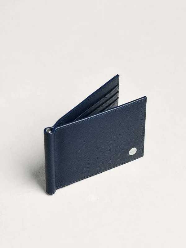 oliver_leather_bifold_mon_3.webp Oliver Leather Bi-Fold Money Clip Cardholder<PEDRO Cheap