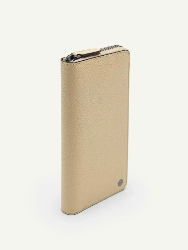 Oliver Long Textured Leather Wallet<PEDRO Shop