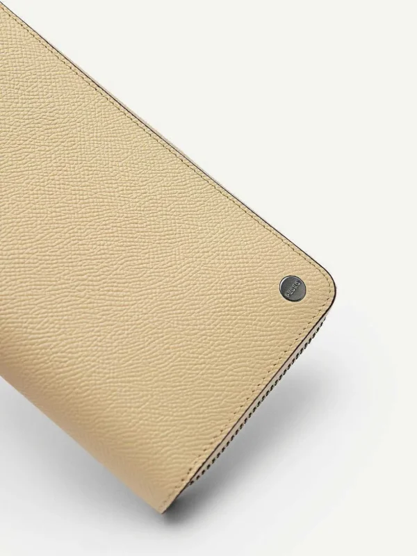 Oliver Long Textured Leather Wallet<PEDRO Shop