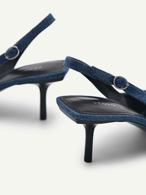 Icon Denim Pointed Slingback Pumps<PEDRO Shop