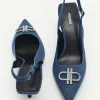 Icon Denim Pointed Slingback Pumps<PEDRO Shop