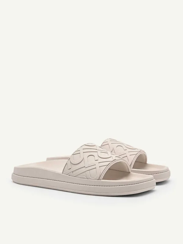 Icon Embossed Slide Sandals<PEDRO Store
