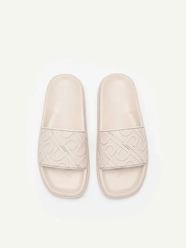 Icon Embossed Slide Sandals<PEDRO Store