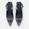 Icon Fabric Pointed Slingback Pumps<PEDRO Best Sale