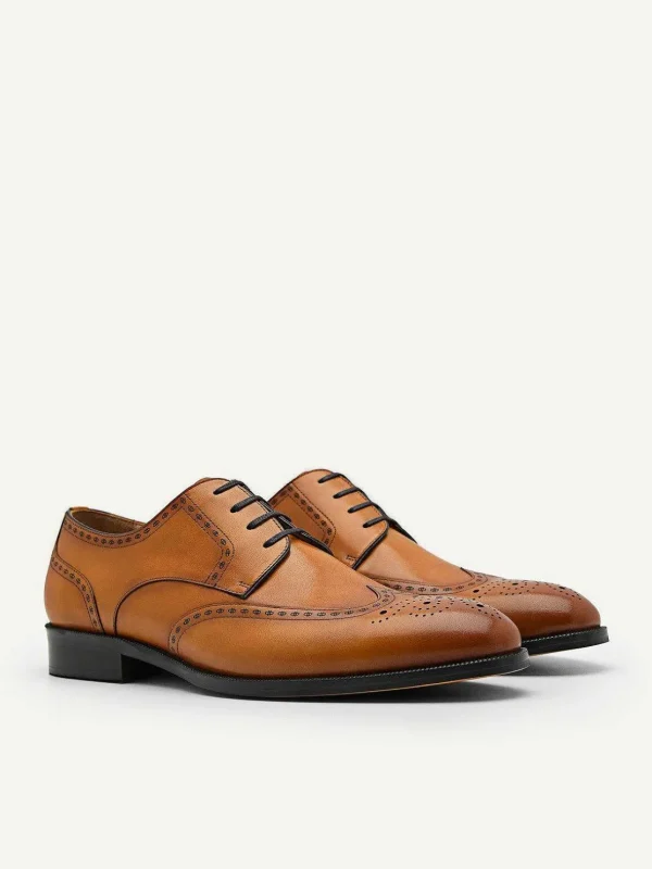 Icon Leather Brogue Derby Shoes<PEDRO Hot