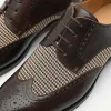 Icon Leather Brogue Derby Shoes<PEDRO Hot
