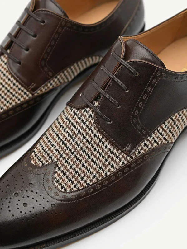 Icon Leather Brogue Derby Shoes<PEDRO Hot