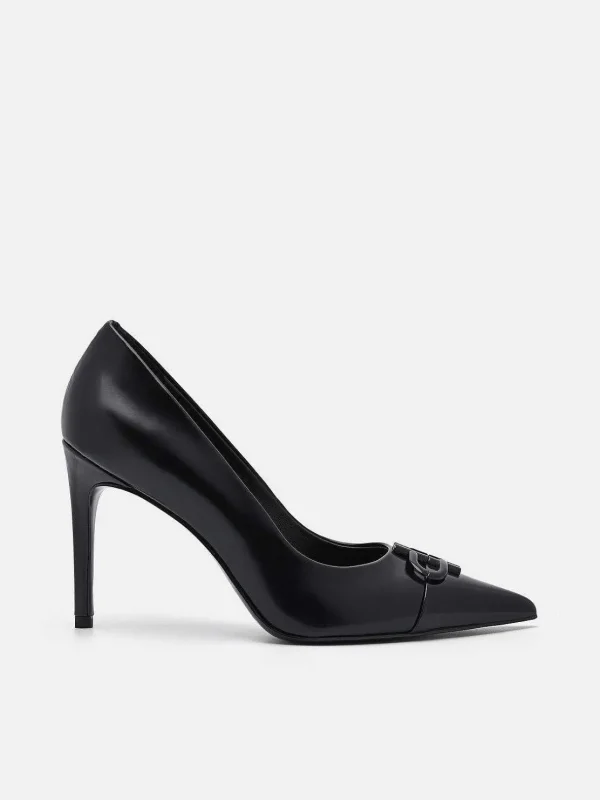 Icon Leather Heel Pumps<PEDRO Outlet
