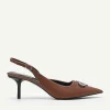 Icon Leather Pointed Slingback Pumps<PEDRO Cheap