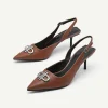 Icon Leather Pointed Slingback Pumps<PEDRO Cheap