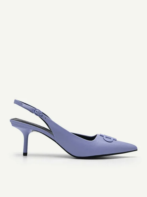 Icon Leather Pointed Slingback Pumps<PEDRO Best