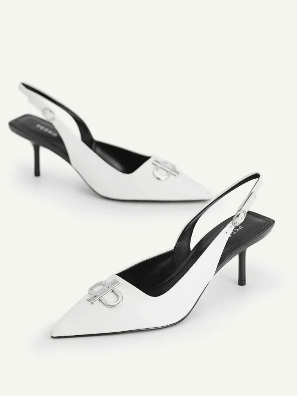 Icon Leather Pointed Slingback Pumps<PEDRO Outlet