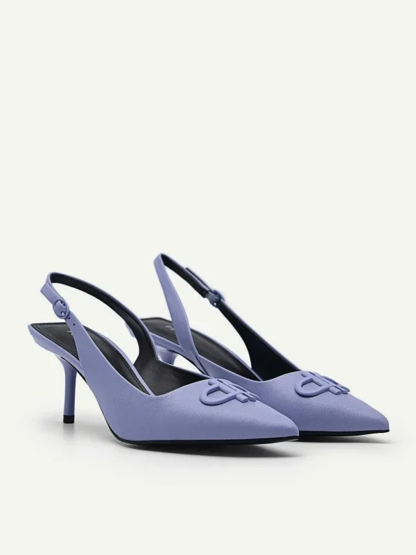 Icon Leather Pointed Slingback Pumps<PEDRO Best