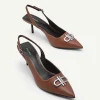 Icon Leather Pointed Slingback Pumps<PEDRO Cheap