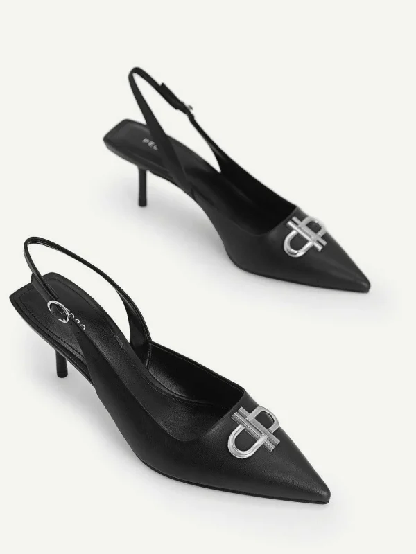 Icon Leather Pointed Slingback Pumps<PEDRO Cheap