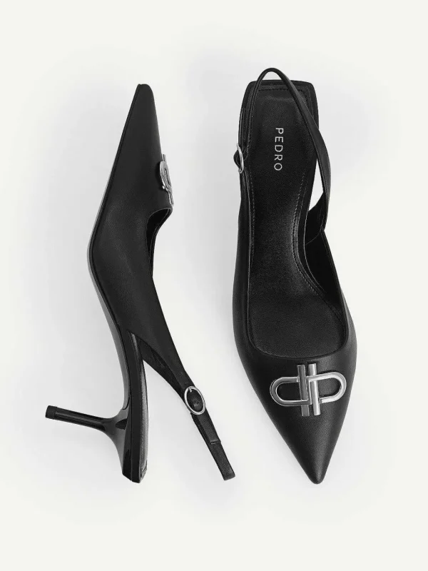 Icon Leather Pointed Slingback Pumps<PEDRO Cheap