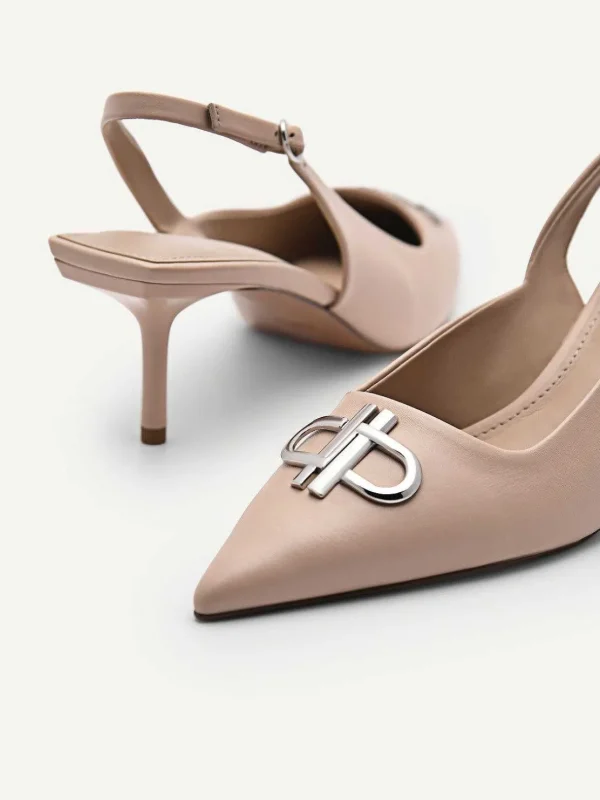 Icon Leather Slingback Pumps<PEDRO Best