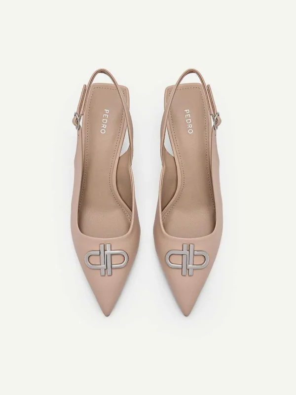Icon Leather Slingback Pumps<PEDRO Best