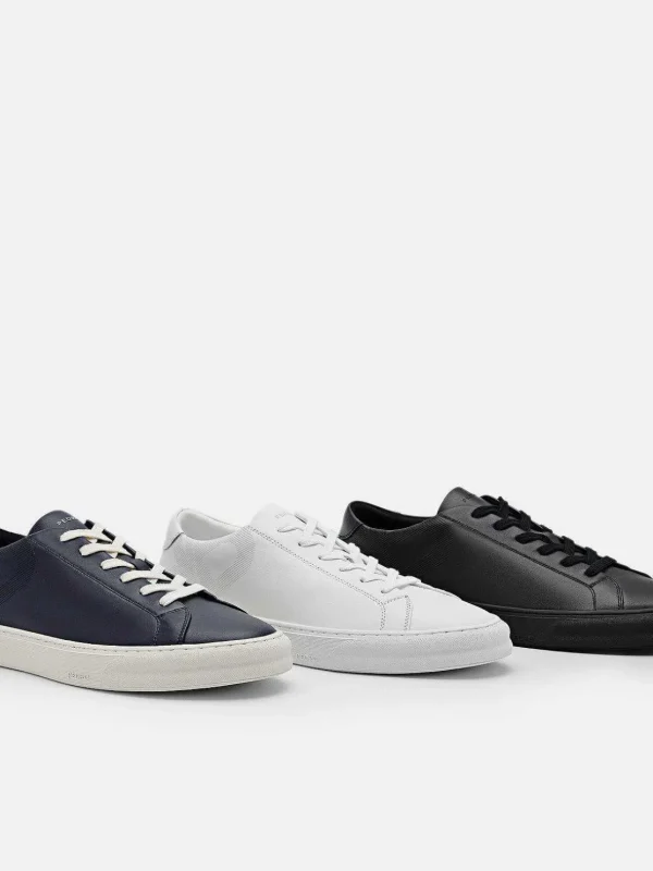pedro_icon_ridge_leather__0.webp Icon Ridge Leather Sneakers<PEDRO Clearance