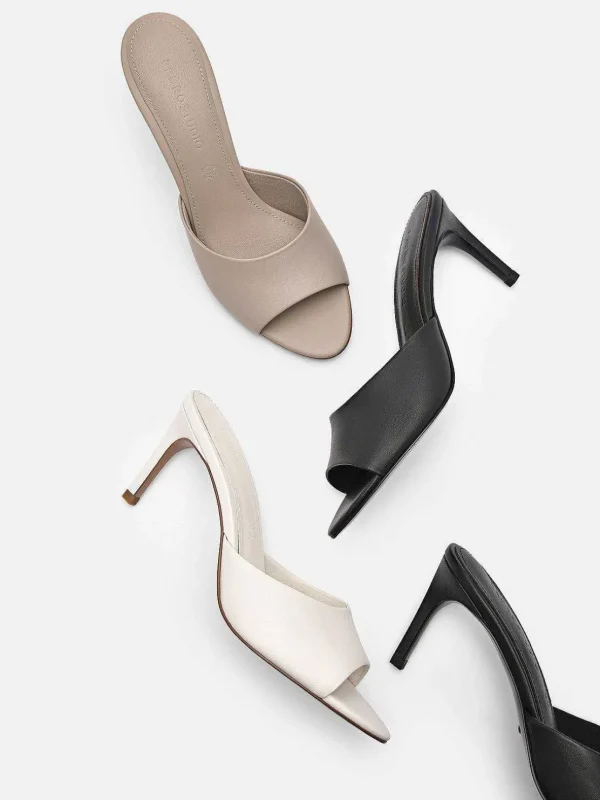 Studio Ashley Leather Heel Sandals<PEDRO Flash Sale