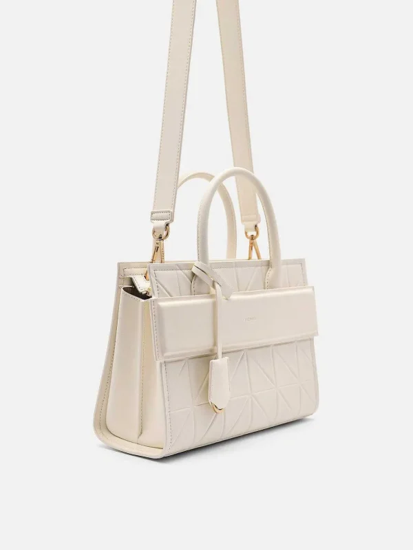pedro_studio_bella_leathe_0.webp Studio Bella Leather Handbag In Pixel<PEDRO Best Sale