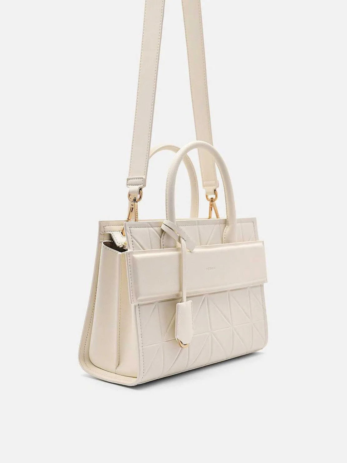 pedro_studio_bella_leathe_0.webp Studio Bella Leather Handbag In Pixel<PEDRO Best Sale