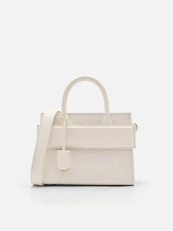 pedro_studio_bella_leathe_2.webp Studio Bella Leather Handbag In Pixel<PEDRO Best Sale