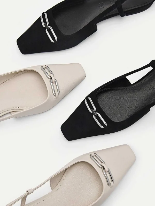 Studio Kate Leather Ballerina Flats<PEDRO Cheap