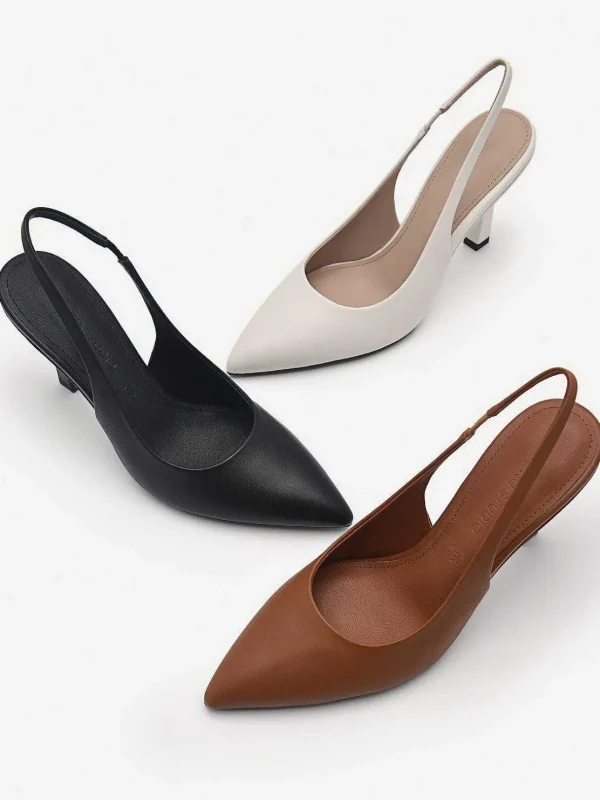 Studio Liza Leather Slingback Pumps<PEDRO Best Sale