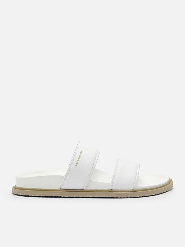 Re Recycled Leather Slide Sandals<PEDRO New