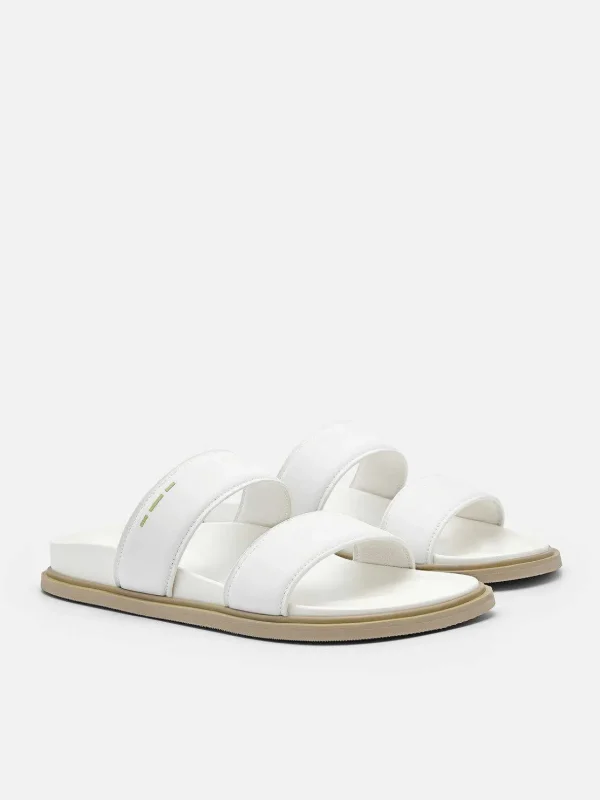 Re Recycled Leather Slide Sandals<PEDRO New
