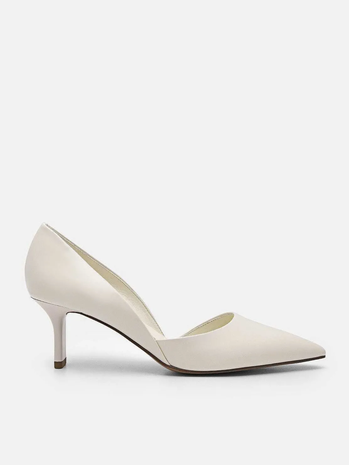 Rocco Leather Heel D'Orsay Pumps<PEDRO Fashion