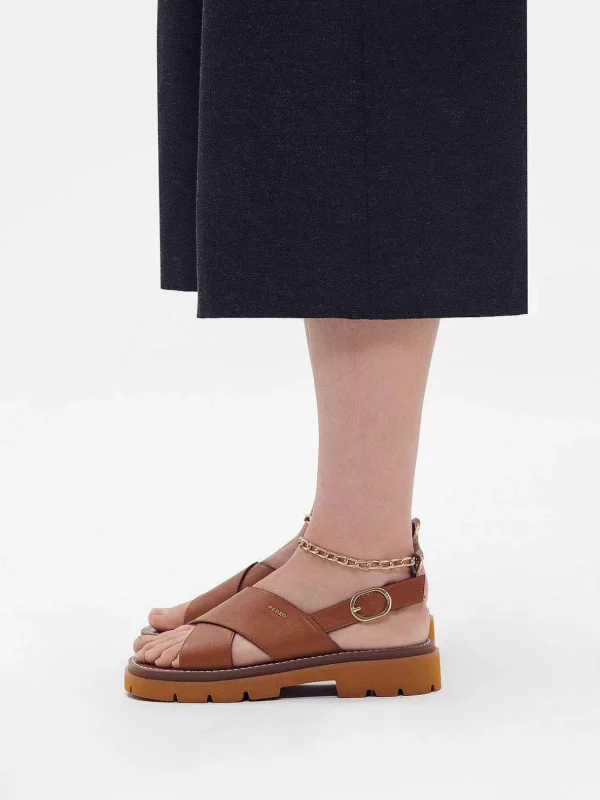 Slingback Cross Strap Sandals<PEDRO Best