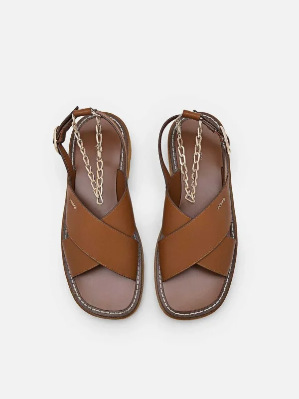 Slingback Cross Strap Sandals<PEDRO Best