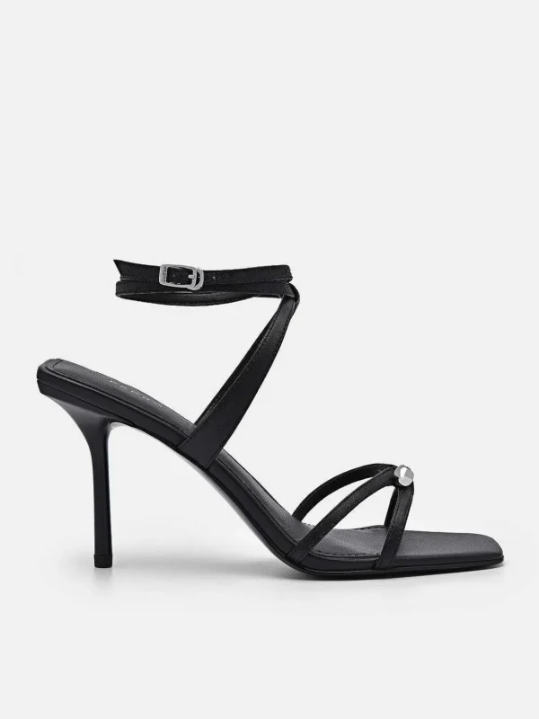 Sofia Leather Heel Sandals<PEDRO New