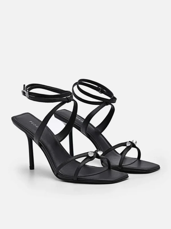 Sofia Leather Heel Sandals<PEDRO New
