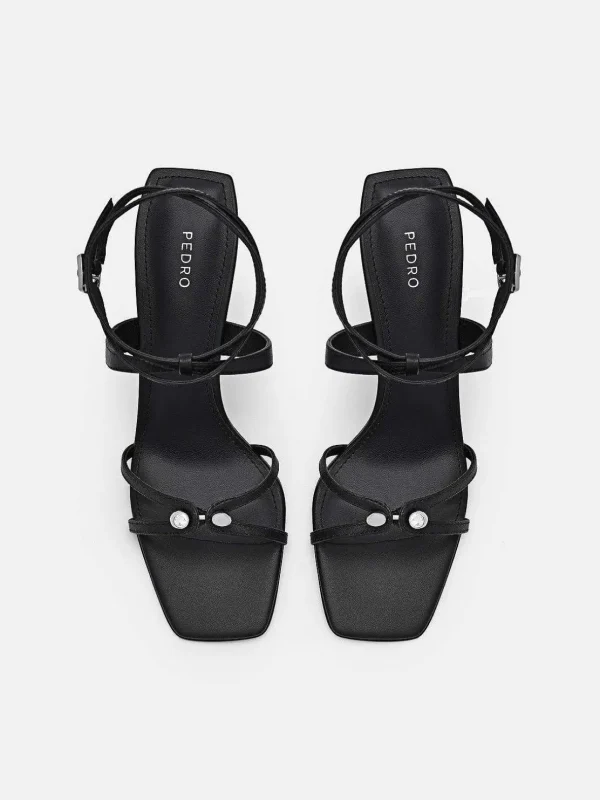 Sofia Leather Heel Sandals<PEDRO New