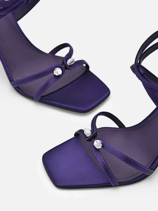 Sofia Leather Heel Sandals<PEDRO Fashion