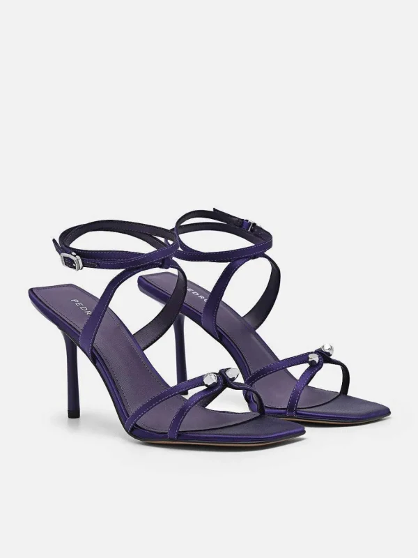 Sofia Leather Heel Sandals<PEDRO Fashion
