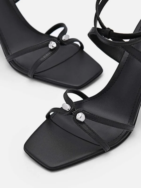 Sofia Leather Heel Sandals<PEDRO New