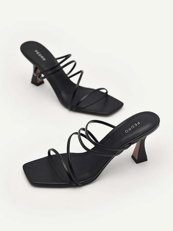 Strappy Heel Sandals - Black<PEDRO Outlet