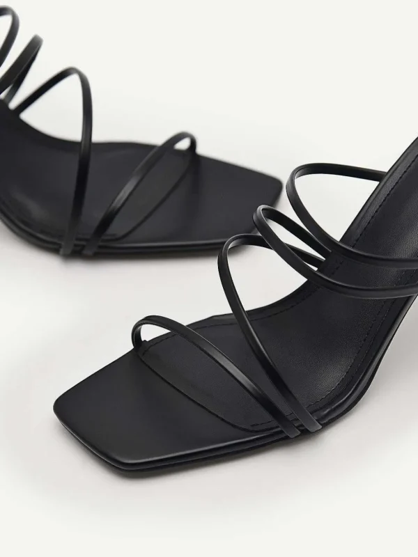 Strappy Heel Sandals - Black<PEDRO Outlet