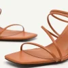 Strappy Heel Sandals - Orange<PEDRO Store