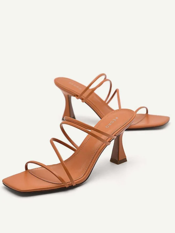 Strappy Heel Sandals - Orange<PEDRO Store