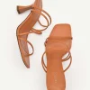 Strappy Heel Sandals - Orange<PEDRO Store