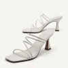 Strappy Heel Sandals - White<PEDRO Shop